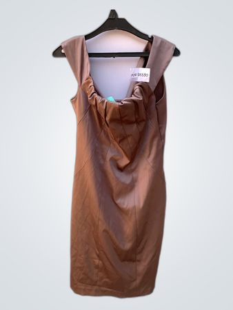 Brown Satin Dress