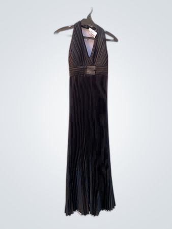 ALC Black Pleated Halter Dress