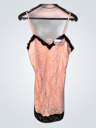 Pink Lace Trim Chemise