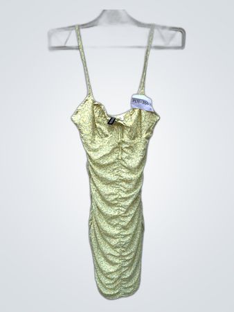 H&M Floral Ruched Mini Dress