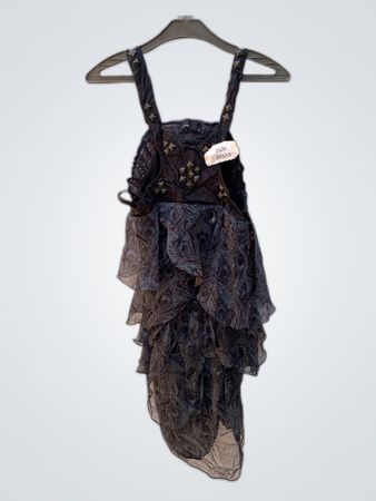 Vero Moda Black Ruffled Strap Mini Dress