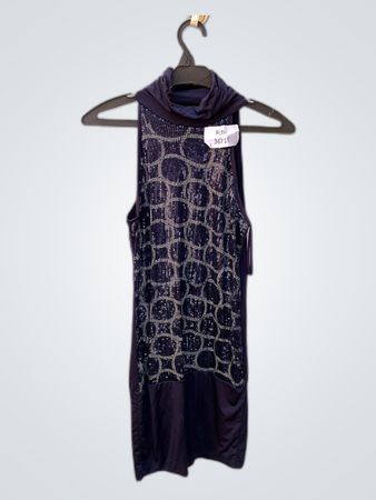 Sequined Halter Neck Mini Dress