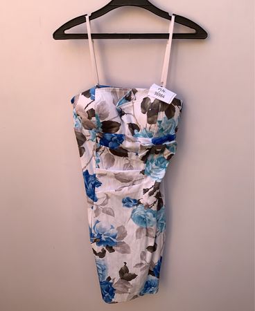 Floral Strapless Mini Dress