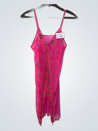 Sheer Pink Lace Camisole Top