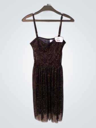 Black Glitter Dress