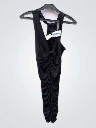 Black Ruched Dress