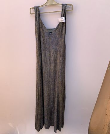 Metallic Sleeveless Maxi Dress