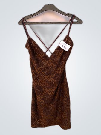 Urban Girl Crisscross Strap Mini Dress