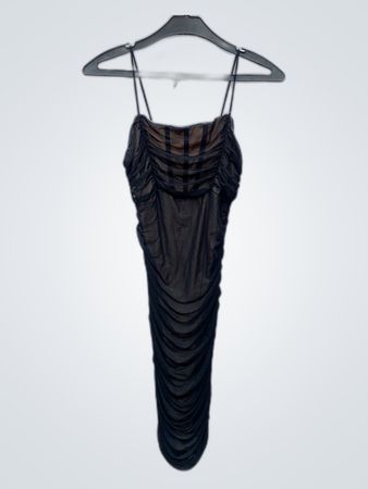Black Ruched Dress