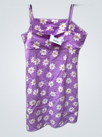Purple Floral Mini Dress