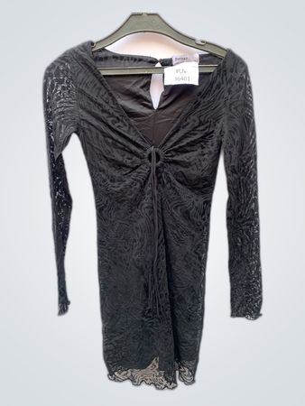 Bershka Black Lace Mini Dress