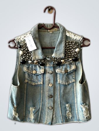 Cherry Koko Denim Waistcoat