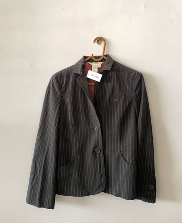 Grey Pinstripe Blazer