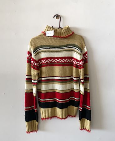 Unbranded Multi-Color Turtleneck Knit Sweater