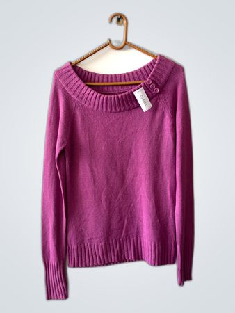 Green Coast Purple Knit Cardigan