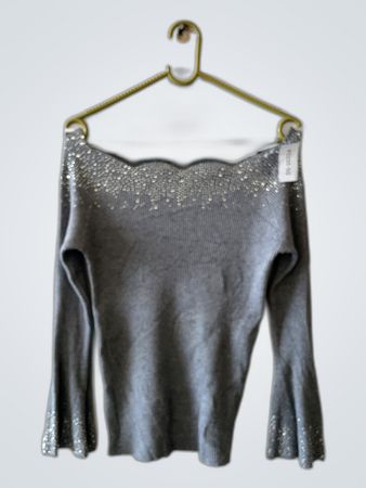 Gray Sparkly Sweater