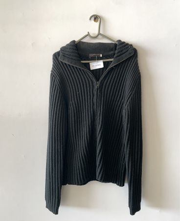 Emporio Armani Zip-Up Knit Hoodie
