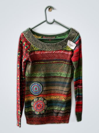 Desigual Multicolored Knit Sweater