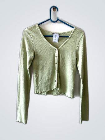 F by Sister Green Knit Cardigan