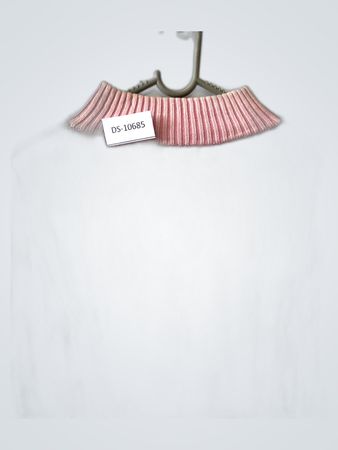 Pink Zip-Up Turtleneck Knit Sweater