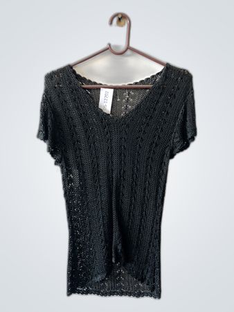 Black Knit Top