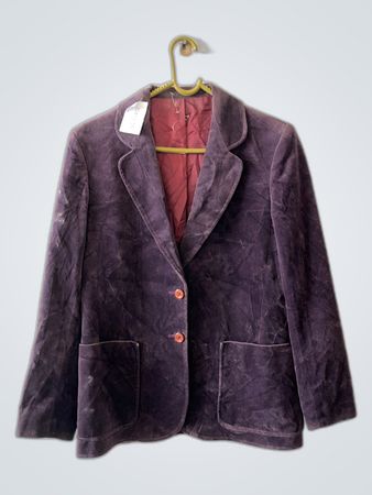 Vintage Purple Velvet Blazer