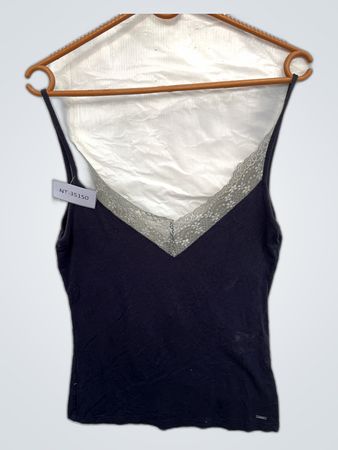 Black Lace Trim Camisole