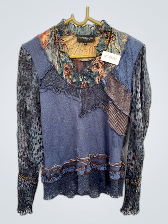 Molly-Jo Blue Floral Blouse