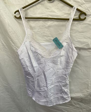 White Lace Trim Camisole