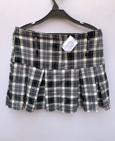 Unbranded Plaid Pleated Mini Skirt