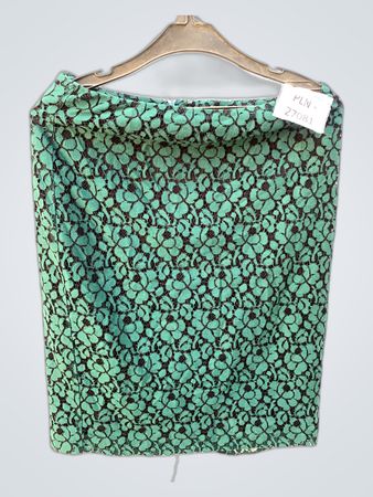 Green Floral Skirt