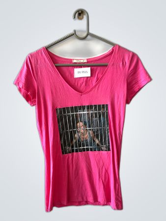 Collige Printed V-Neck T-Shirt