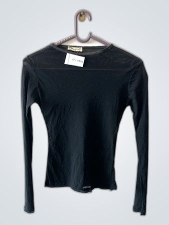 Black Long-Sleeve Top