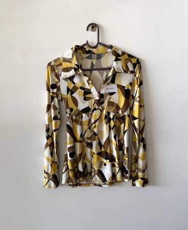 Geometric Pattern Blouse