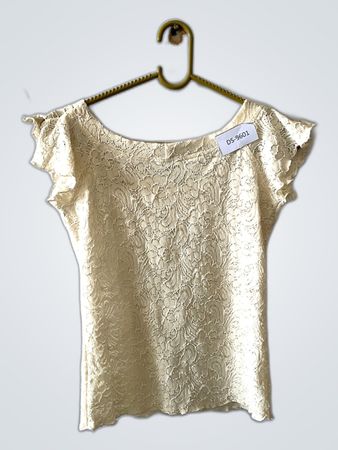 Off-Shoulder Lace Ruffle Blouse