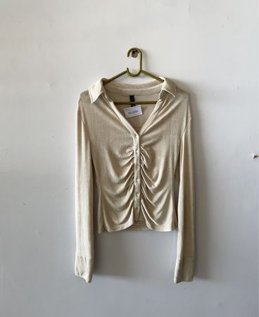 Long Sleeve Collared Top