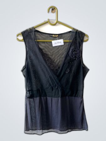 Black Sheer Top