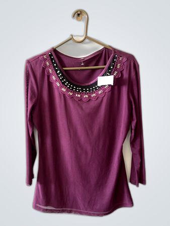 Purple Long-Sleeve Top