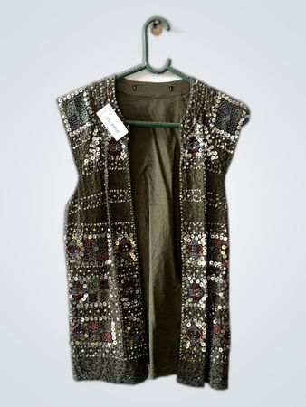 Green Embroidered Waistcoat