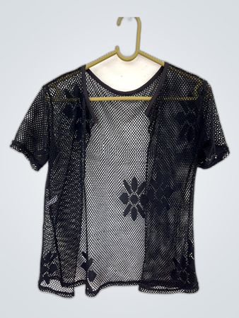 Sheer Mesh Cardigan