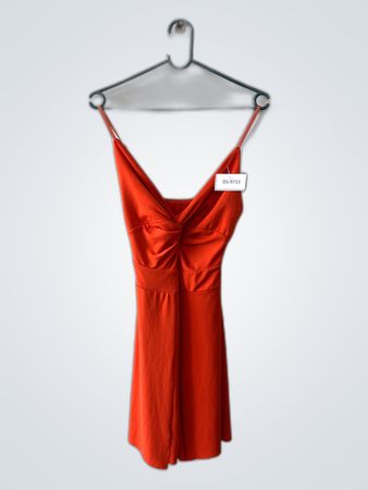 Orange Spaghetti Strap Dress