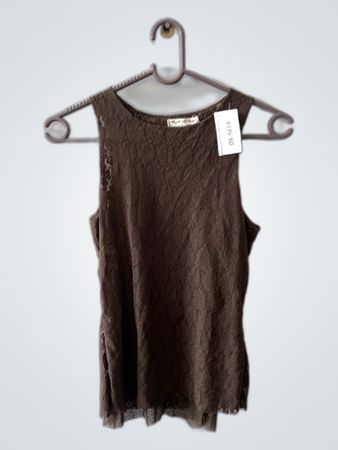 Brown Lace Top