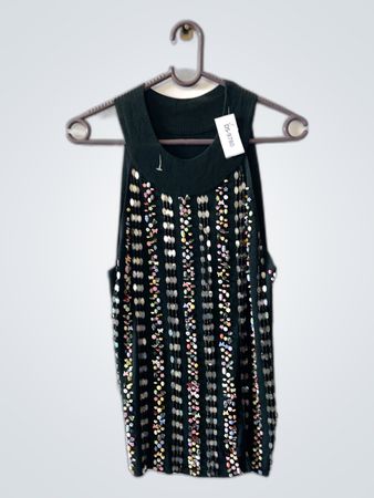 Sequined Green Dress