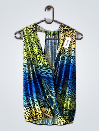 Blouse with Colorful Pattern