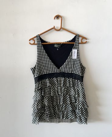 Pimkie Black and White Houndstooth Dress