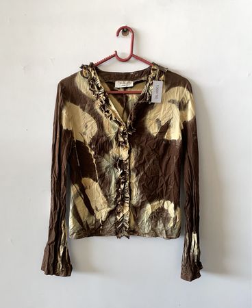 Brown and Gold Blouse