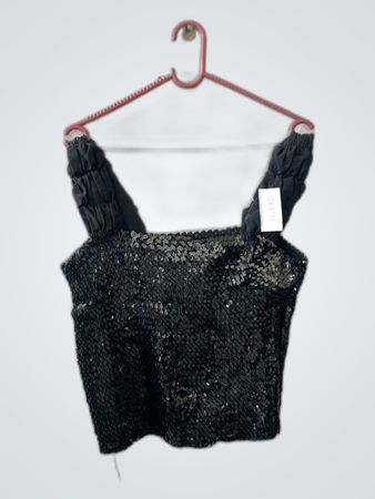 Black Sequin Top