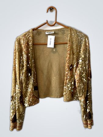 Gold Sequin Top
