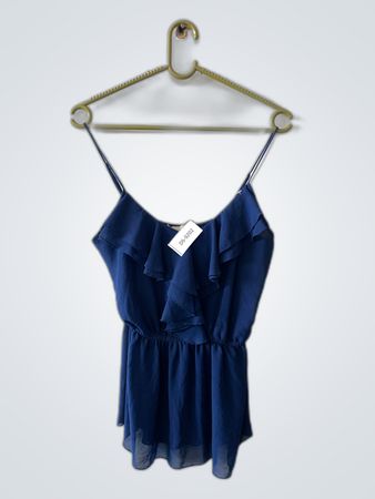 Blue Spaghetti Strap Top