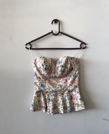 Floral Peplum Top